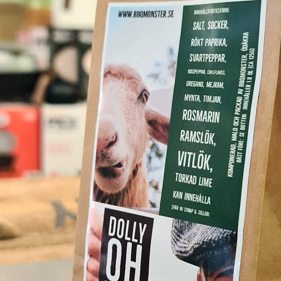 Dolly oh Dolly ett vackert lamm och en suverän kryddmix rub för lamm krydda lammköttet med denna kvalitets krydda från bbqmonster