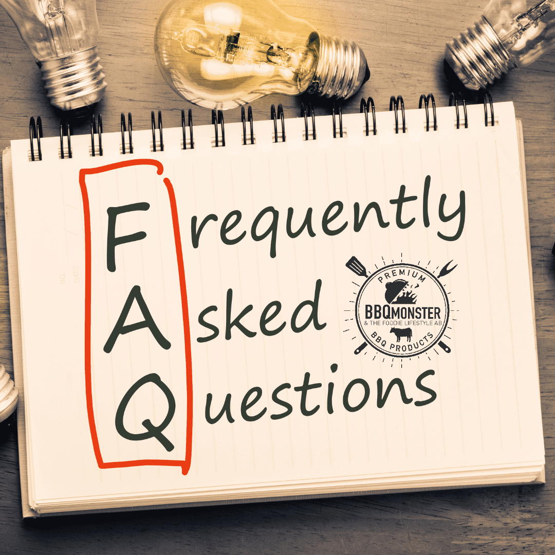BBQmonster FAQ svar på dina vanligste och kanske även ovanligaste frågor om företaget och om prylarna och tekniken BBQ